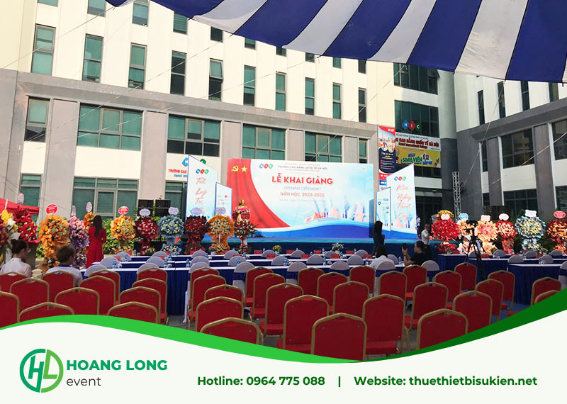 thiết bị tổ chức lễ khai giảng 